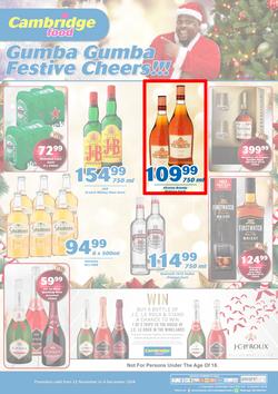 Cambridge Liquor Gauteng : November Month End (22 Nov - 4 Dec 2018), page 1