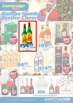 Cambridge Liquor Gauteng : November Month End (22 Nov - 4 Dec 2018), page 1