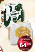 Savanna Dry/Light Assorted-6x330ml Each