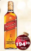 Johnnie Walker Red Label Scotch Whisky-750ml