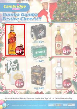 Cambridge Liquor Gauteng : October Mid Month (9 Oct - 21 Oct 2018), page 1