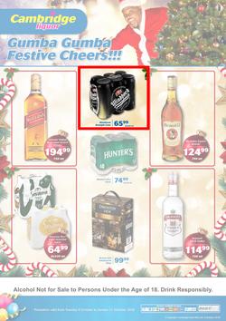 Cambridge Liquor Gauteng : October Mid Month (9 Oct - 21 Oct 2018), page 1