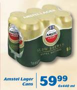 Amstel Lager Cans-6 x 440ml