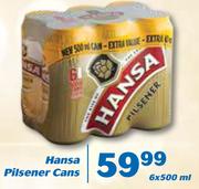 Hansa Pilsener Cans-6 x 500ml