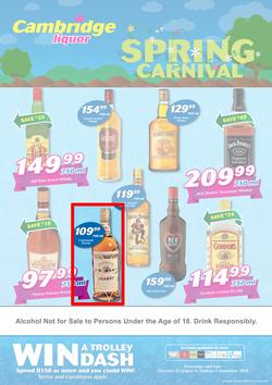 Cambridge Liquor Gauteng : Spring Carnival (23 Aug - 4 Sept 2018), page 1