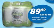 Smirnoff Storm Pine Twist Cans-6x440ml