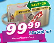 Hansa Pilsener Cans-12x500ml