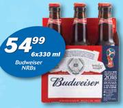 Budweiser NRB's-6x330ml