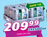 Castle Lite Cans-24x500ml
