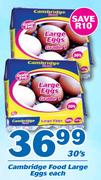 Cambridge Food Large Eggs-30's Pack Each