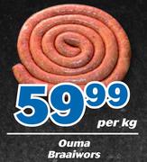 Ouma Braaiwors-Per kg