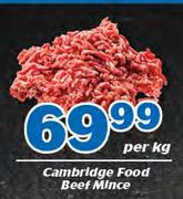 Cambridge Food Beef Mince-Per Kg