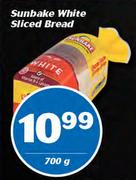 Sunbake White Sliced Bread-700g