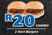 2 Beef Burgers-Combo