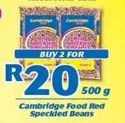 Cambridge Food Red Speckled Beans-2 x 500g