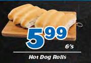 Hot Dog Rolls-6's