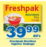 Freshpak Rooibos Tagless Teabags-80's