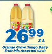 Orange Grove Tango Dairy Fruit Mix Assorted-3Ltr Each