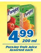 Pure Joy Fruit Juice Assorted-200ml Each