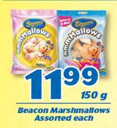 Beacon Marshmallows Assorted-150g Each