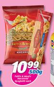 Fatti's And Moni's Macaroni/Spaghetti-500g Each