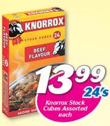 Knorrox Stock Cubes Assorted-24's Each