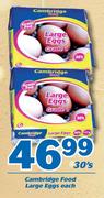 Cambridge Food Large Eggs 30's-Each