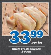 Butchery Whole Fresh Chicken 2 Pieces-Per Kg