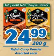 Rajah Curry Powder 200g-Each