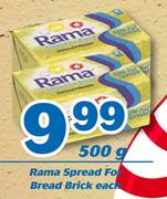 Rama Spread For Bread Brick 500g-Each