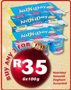 Nutriday Smooth Yoghurt-3X6X100g