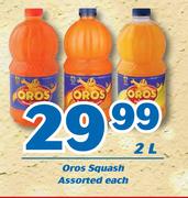 Oros Squash 2L-Each