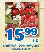 Liqui Fruit 100% Fruit Juice 1L-Each