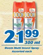 Doom Multi Insect Spray 300ml-Each