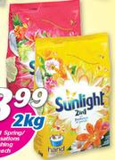 Sunlight 2-In-1 Spring/Tropical Sensations Hand Washing Powder-2kg Each