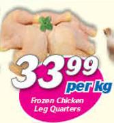  Frozen Chicken Leg Quarters-Per Kg