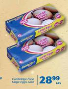 Cambridge Food Large Eggs-18's Each