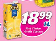 First Choice Vanilla Custard-1Ltr