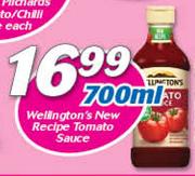Wellington’s New Recipe Tomato Sauce-700ml