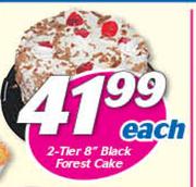 2-Tier 8” Black Forest Cake-Each