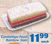 Cambridge Food Rainbow Slab-Each