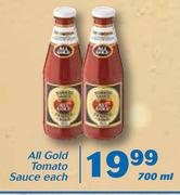 All Gold Tomato Sauce-700ml Each