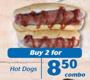 Hot Dogs-For 2 Combo
