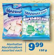 Manhattan Marshmallows-150g Each