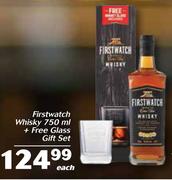 Firstwatch Whisky-750ml + Free Glass Gift Set-Each