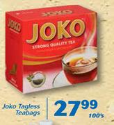 Joko Tagless Teabags 100’s