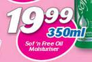 Sof ’n Free Oil Moisturiser-350ml