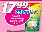 Sunlight Dishwashing Liquid Refill Pouch-750ml