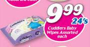 Cuddlers Baby Wipes 24’s-Each