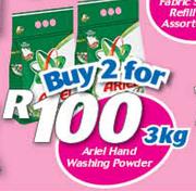 Ariel Hand Washing Powder 2x3kg